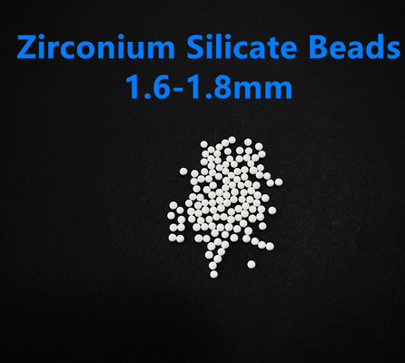 حبات سيليكات الزركونيوم 1.6-1.8 مم ZrO2 65٪ للطلاء والطلاء والحبر