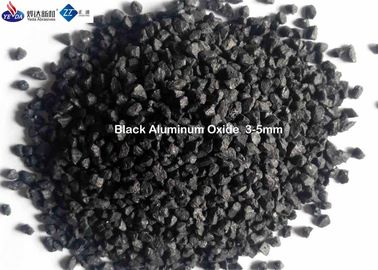 1 - 3 مم / 3 - 5 ملم أكسيد الألومنيوم الأسود جلخ تنصهر الألومينا المواد المضادة للانزلاق