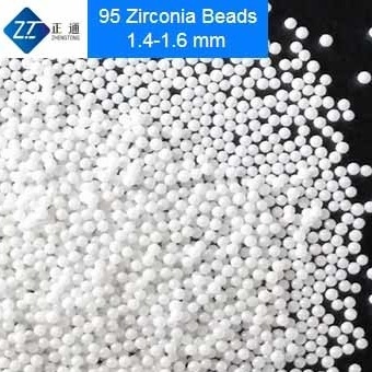 95 اليتريوم مستقر حبات الزركونيا 1.6-1.8mm وسائل طحن لملمع المجوهرات أو الزخرفة