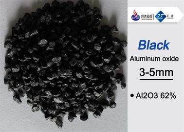 0 - 1 مم / 5 - 8 مم الصناعية أسود الألومينا Al2O3 62 ٪ دقيقة.  المضادة للانزلاق الرصيف