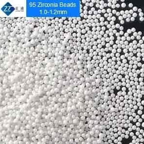 95 Zirconia Milling Media , Yttrium Stabilized Zirconia Grinding Media 1.0 - 1.2mm Size