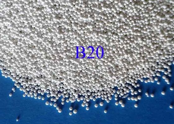 High Strength Ceramic Microbeads , Metal Surface Cleaning B20 Zirconia Blasting Media
