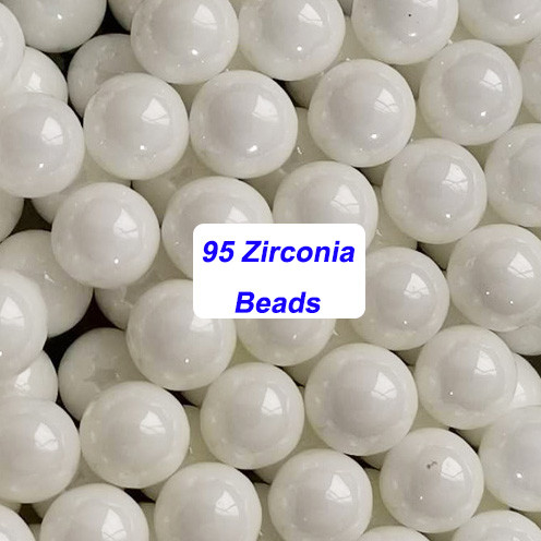 حجم الجسيمات 0.1-50 ملم وسائل طحن الزركونيا مع كثافة حقيقية من 6.05kg / dm3
