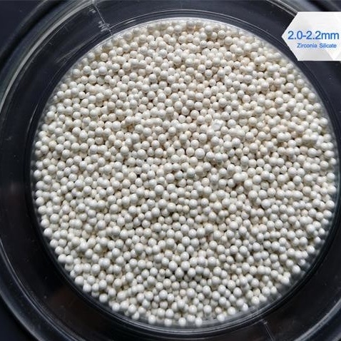 1.8 - 2.0mm / 2.0 - 2.2mm كرات السيراميك زركونيا ، 1.1KN كرات طحن السيراميك
