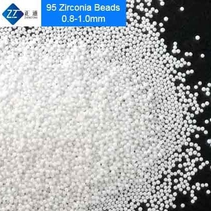 95 Yttria استقر زركونيا طحن وسائل الإعلام 0.8 - 1.0MM حجم لصبغ تشتت